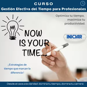 Imagen de portada para Curso online Gestión Efectiva del Tiempo para Profesionales