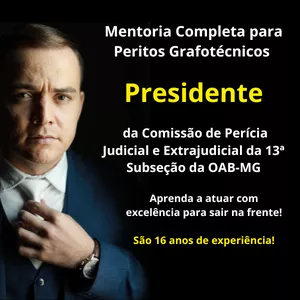 Imagem de capa para o Curso online Mentoria PGA - Perito Grafotécnico de Alta Performance