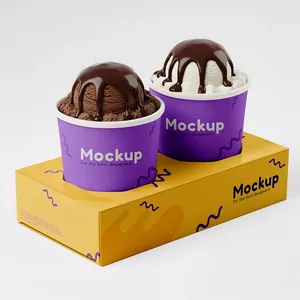 Imagem de capa para o Curso online Mockup of Ice Cream Cup with Box