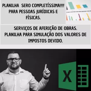 Imagem de capa para o Curso online Planilha SERO - Aferição de Obras - Receita Federal do Brasil - ISS Obra