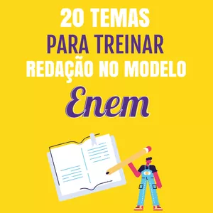 Imagem de capa para o Ebook 20 Temas de Redação para Treinar
