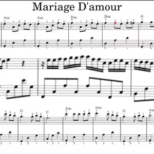 Imagem de capa para o Ebook MariAge d'Amour (simplificada em Am - lá menor)