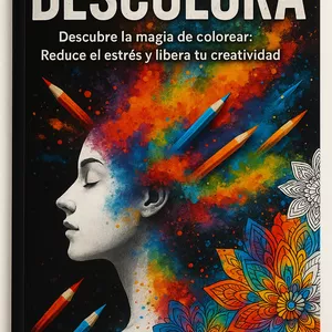 Imagen de portada para Ebook Libro para colorear : Descolora. Descubre la magia de colorear: Reduce el estrés y libera tu creatividad