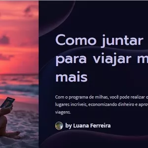 Imagem de capa para o Ebook COMO JUNTAR MILHAS PARA VIAJAR MUITO MAIS