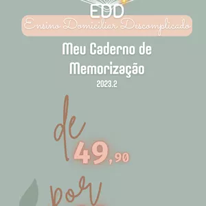 Imagem de capa para o Ebook Caderno de memorização 2023.2