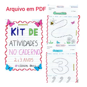 Imagem de capa para o Ebook Kit Atividades Infantil 2 e 3 anos