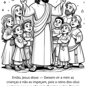 Imagem de capa para o Ebook A Vida de Jesus para Colorir