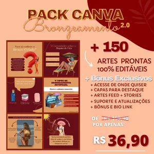 Curso Pack Canva Bronzeamento 2.0