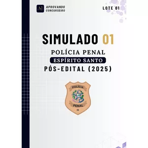 Imagem do curso 07 Simulados Comentados Polícia Penal do Espírito Santo (Pós edital 2025)