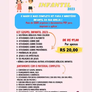 Imagem de capa para o Ebook Kit Gospel Infantil 2023