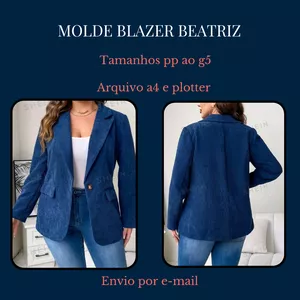 Imagem de capa para o Ebook Molde Blazer Beatriz 