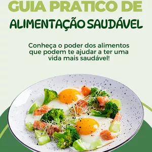 Imagem de capa para o Ebook GUIA PRÁTICO DE ALIMENTAÇÃO SAUDÁVEL