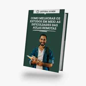 Imagem de capa para o Ebook Como melhorar os estudos em meio as dificuldades das aulas remotas 