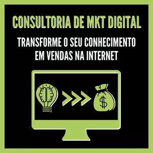 Imagem de capa para o Serviço online Consultoria de Marketing para Venda de Produtos Digitais