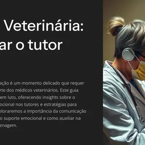 Imagem de capa para o Ebook Medicina Veterinária: Como lidar com o tutor em luto