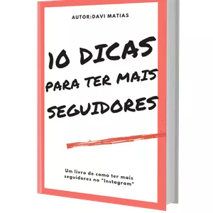Imagem de capa para o Ebook 10 dicas para ter mais seguidores no Instagram