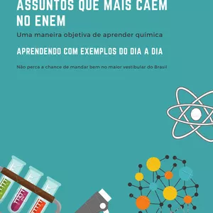 Imagem de capa para o Ebook 10 Resumos de Química dos assuntos que mais caem no ENEM