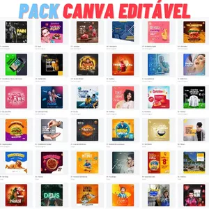 Imagem de capa para o Ebook PACK CANVA EDITÁVEL
