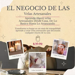 Imagen de portada para Ebook EL NEGOCIO DE LAS VELAS ARTESANALES DESDE CASA 