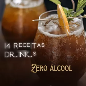 Imagem de capa para o Ebook Drinks Zero Álcool 