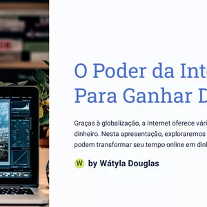 Imagem de capa para o Ebook O Poder da Internet Para Ganhar Dinheiro