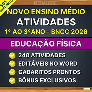 Imagem do curso EDUCAÇÃO FÍSICA - Atividades - Ensino Médio - BNCC 2026