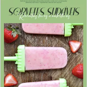 Imagem de capa para o Ebook Sorvetes Saudáveis 