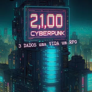 Imagem de capa para o Ebook 2100 Cyberpunk - 3 Dados uma Vida um RPG
