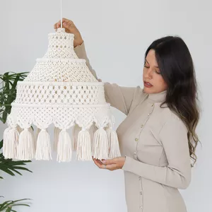 Imagem de capa para o Curso online Curso Macrame Sofisticado - Luminárias 