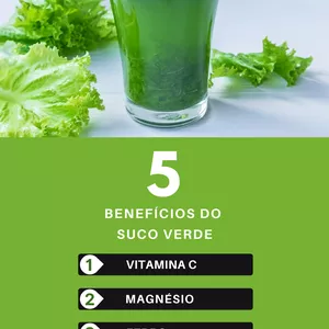 Imagem de capa para o Ebook 5 benefícios do suco verde