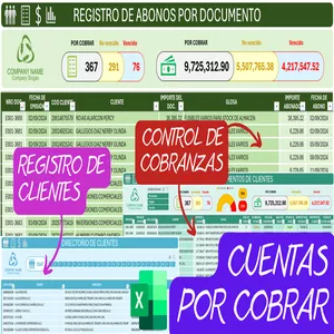 Imagen de portada para Curso online CONTROL DE CUENTAS POR COBRAR EN EXCEL