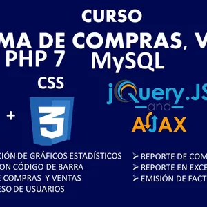 Imagem principal do produto Desarrollo Web Completo con HTML5, CSS3, JS AJAX PHP y MySQL