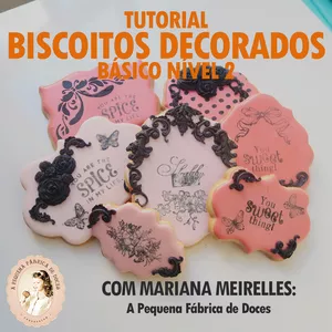 Imagem do curso Tutorial Biscoitos Decorados Básico Nível 2 com Mariana Meirelles