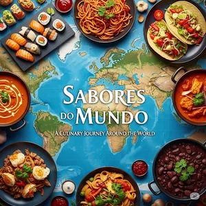 Imagem de capa para o Ebook "Sabores do Mundo"