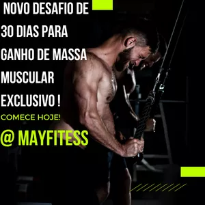 Imagem de capa para o Ebook Novo desafio em 30 dias para ganho de Massa muscular exclusivo!