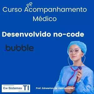 Imagem principal do produto Curso Bubble No-Code - App Acompanhamento Médico