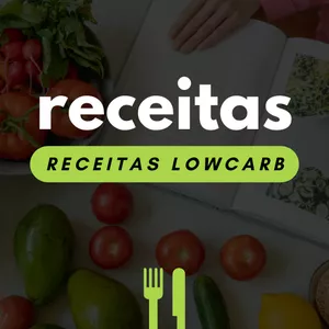 Imagem de capa para o Ebook E-book receitas lowcarb