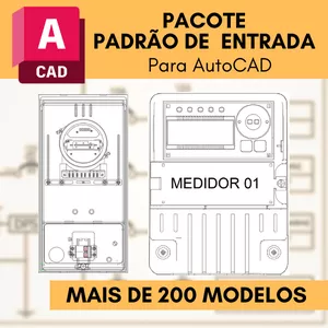 Imagem de capa para o Curso online Padrão de entrada para Instalações elétricas. Mais de 200 modelos no AutoCAD