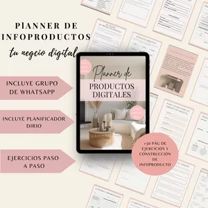 Imagen de portada para Ebook Planner de infoproductos: Tu guía para planificar tus lanzamientos