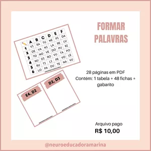 Imagem de capa para o Ebook Formar Palavras