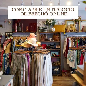 Imagem de capa para o Ebook Como Abrir um negocio de Brechó online