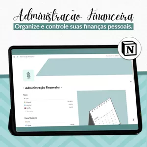 Imagem de capa para o Curso online Template Administração Financeira - Notion