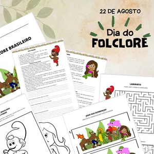 Imagem de capa para o Ebook ATIVIDADE FOLCLORE BRASILEIRO