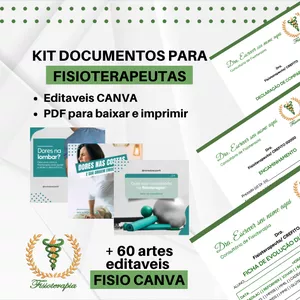 Imagem de capa para o Curso online KIT DOCUMENTOS PARA FISIOTERAPEUTAS- 60 ARTES PARA REDES SOCIAIS