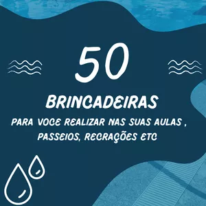 Imagem de capa para o Ebook NATAÇÃO - 50 BRINCADEIRAS AQUÁTICAS