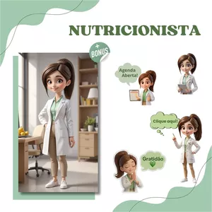 Imagem de capa para o Ebook Pack Mascote Nutricionista – Kit Digital Exclusivo