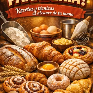 Imagen de portada para Ebook PANADERIA! Recetas y técnicas al alcanze de tu mano.