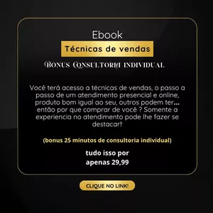 Imagem de capa para o Ebook Técnicas de vendas (bonus: consultoria individual)