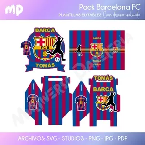 Imagen de portada para Ebook Plantillas editables Pack Barcelona FC