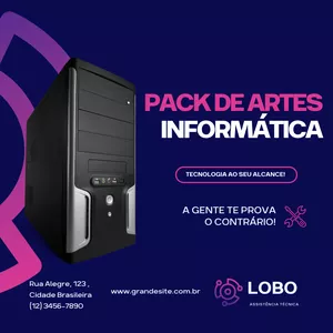 Imagem de capa para o Curso online Pack de Artes Informática
